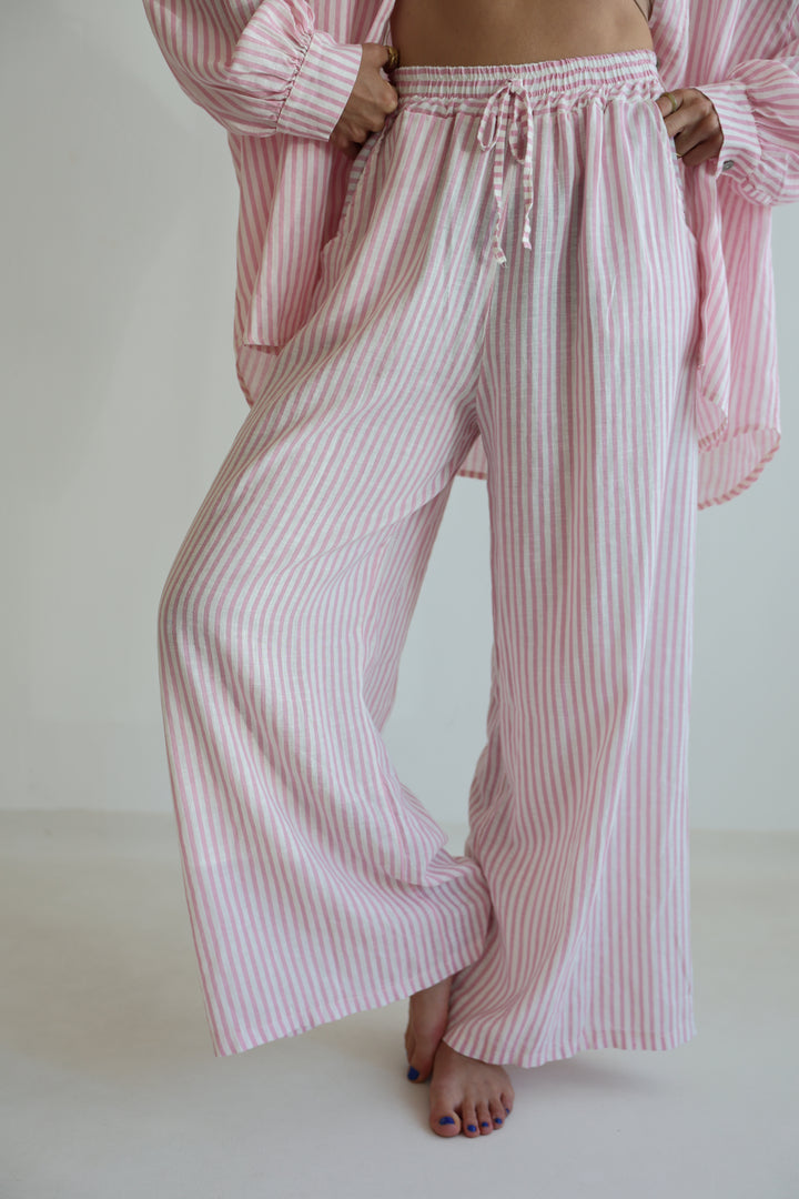 Striped Linen Hose