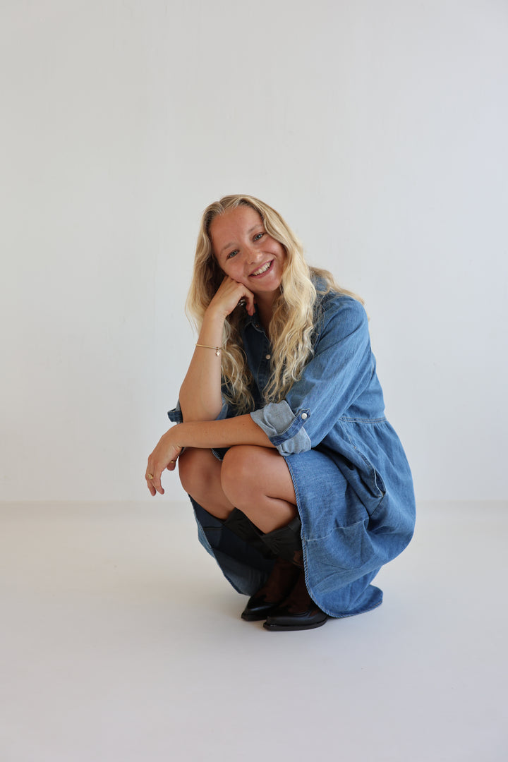 Relaxed Fit Denim Dress