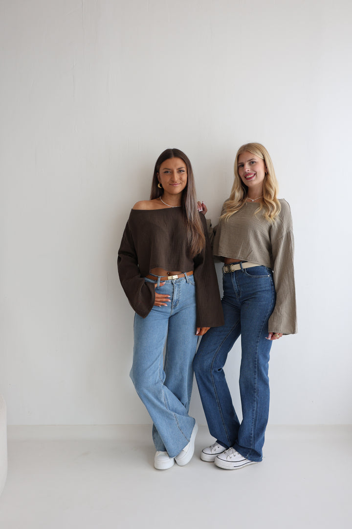 Off-Shoulder Musselinshirt Liz