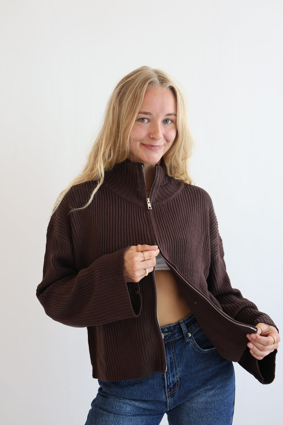 Softline Zip Cardigan