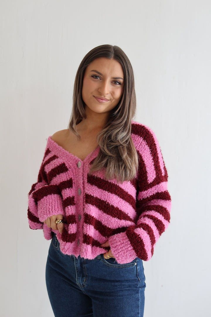 Cardigan Cuddle Stripes