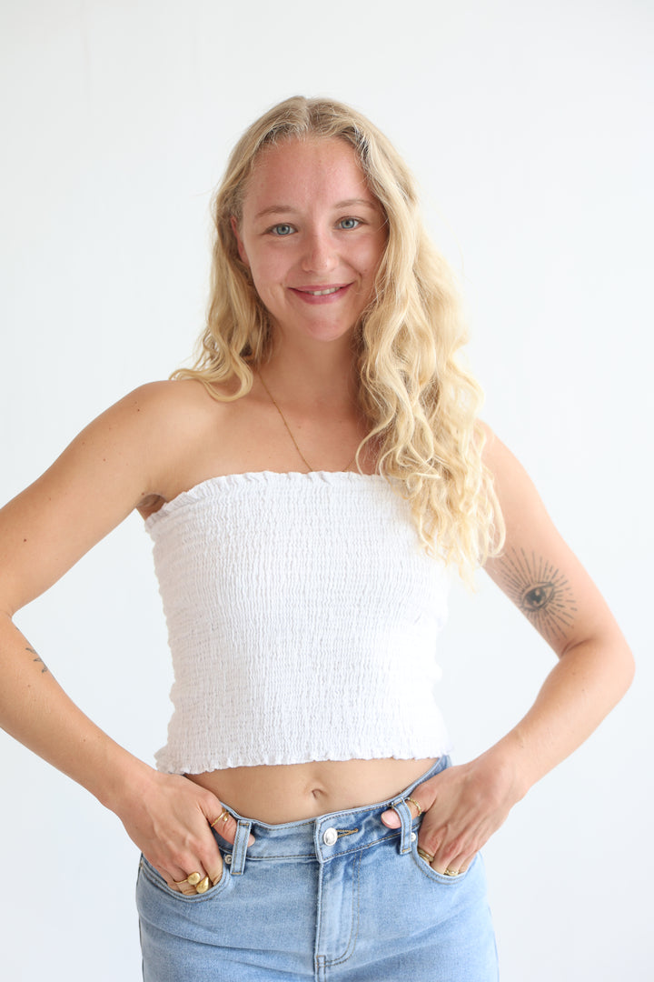 Croptop aus Musselin Malu