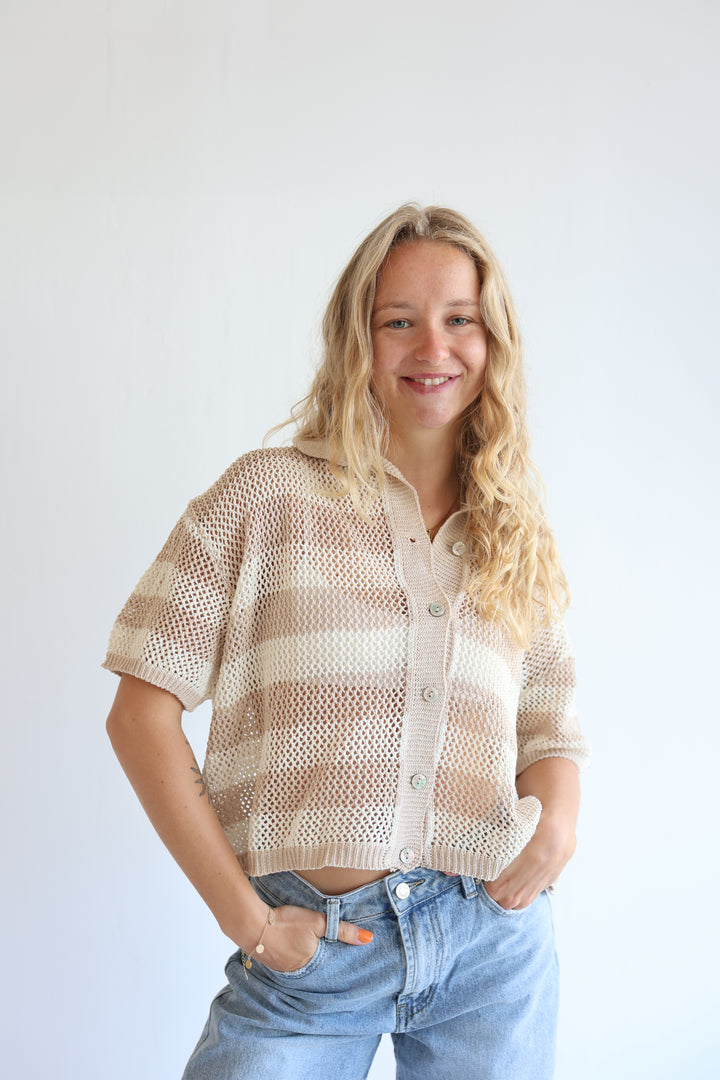 Crochet Polo T-Shirt