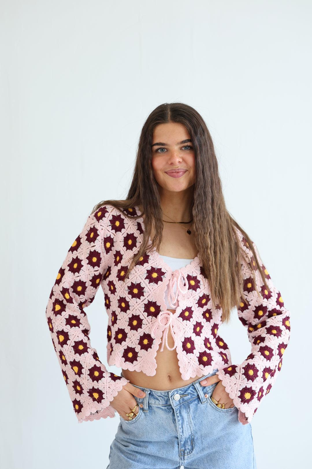 Häkelcardigan Amber Garden