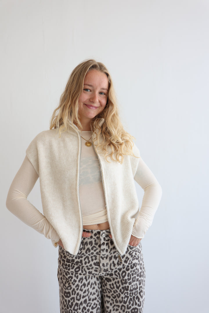Casual Zipper Weste