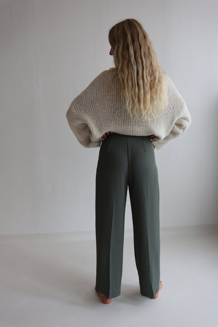 Bundfaltenhose mit Gürtel Anna