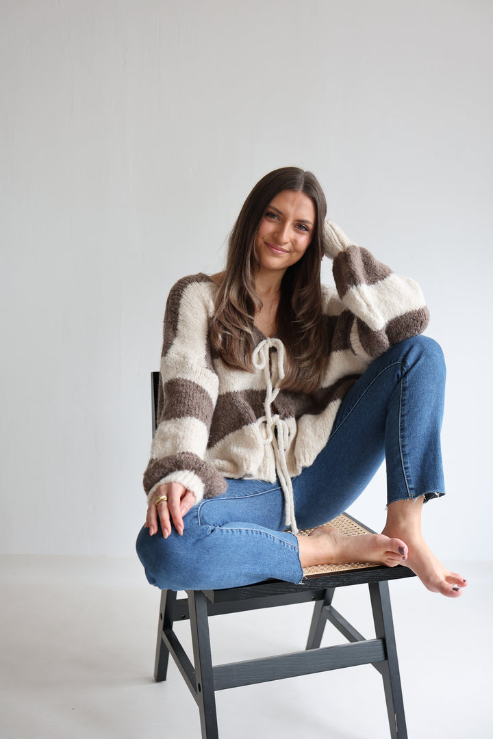 Gestreifter Cardigan Luana
