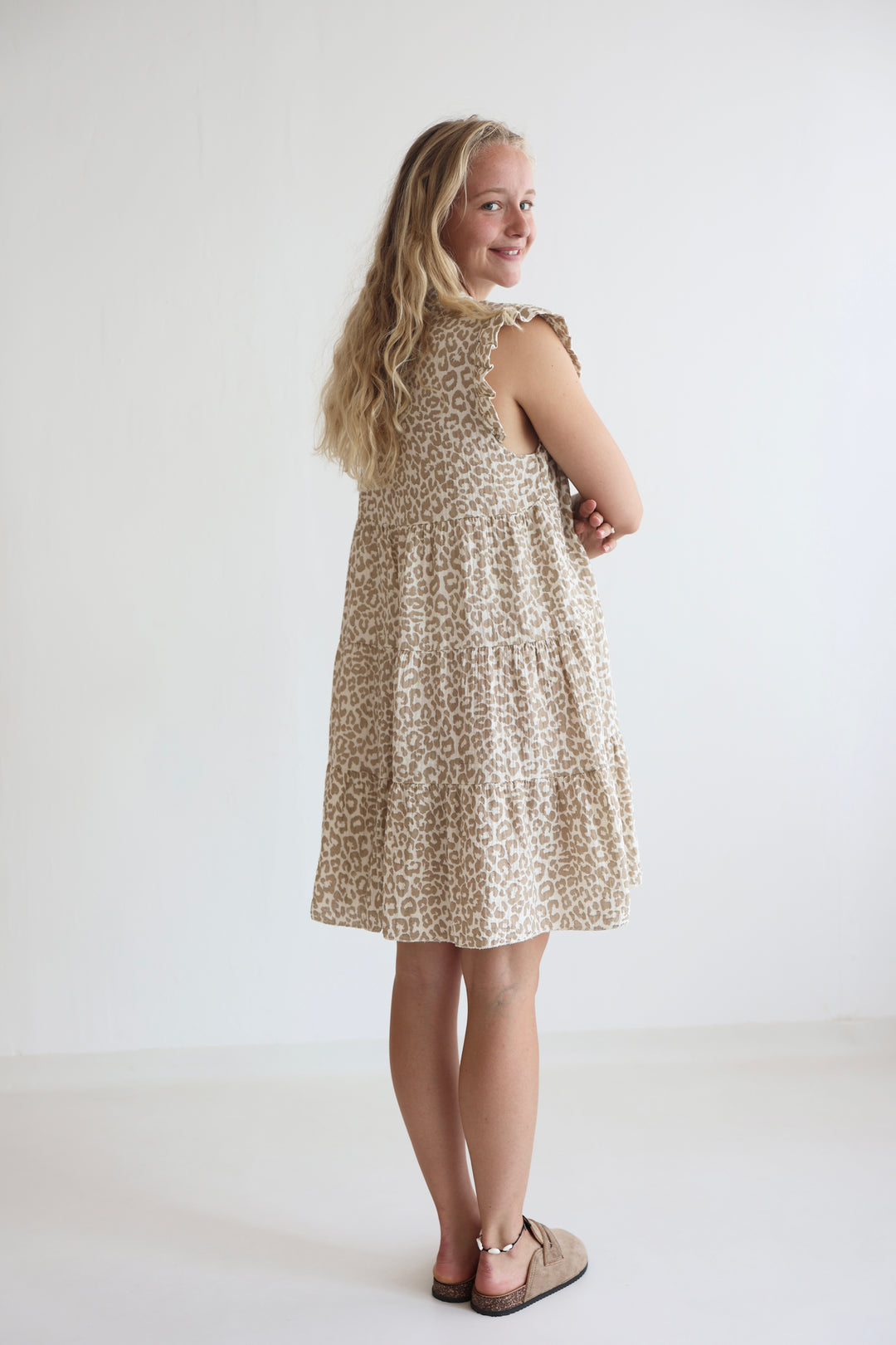 Musselinkleid Timeless Leopard