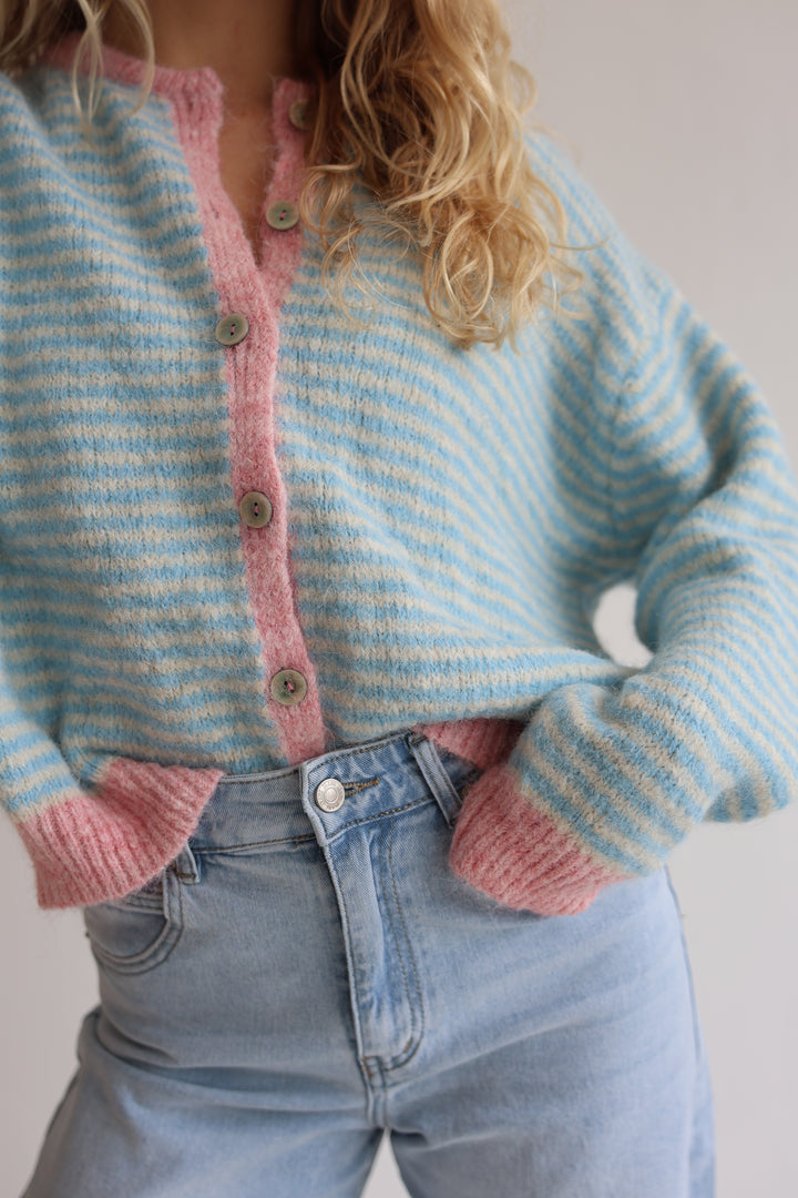 Gestreifter Cardigan Moodline Knit