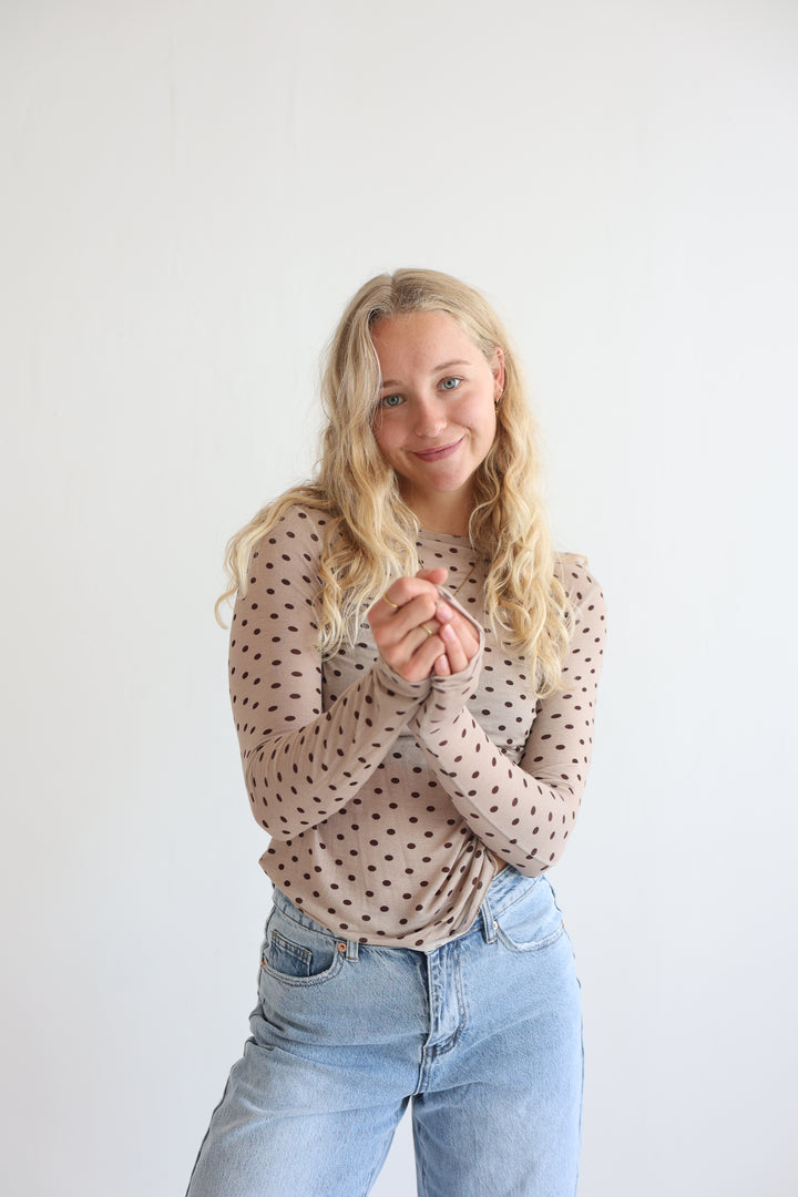 Polka Dots Cashmere Longsleeve
