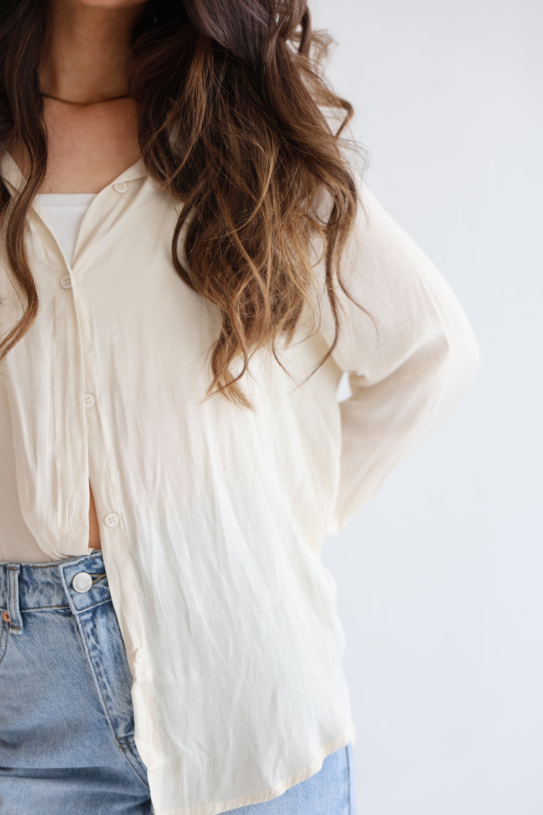 Oversize Viskose Bluse Luna