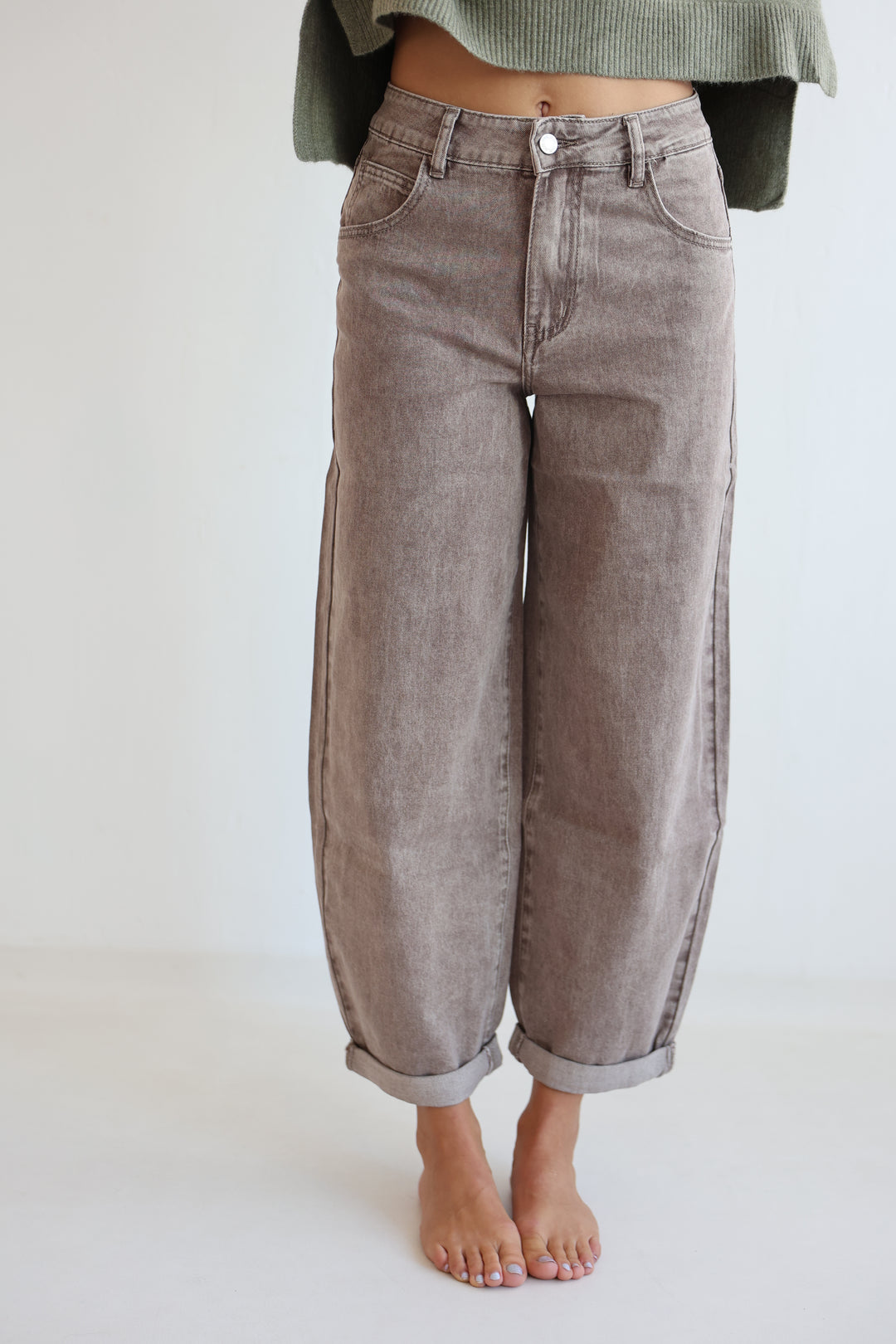 Barrel Fit Cocoa Shades Jeans