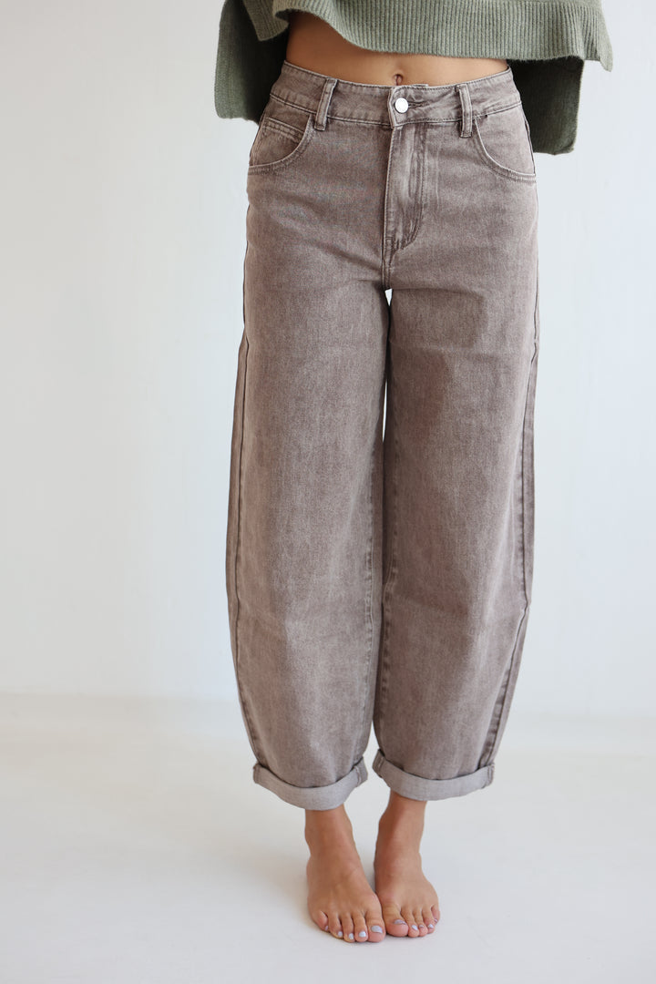 Barrel Fit Cocoa Shades Jeans