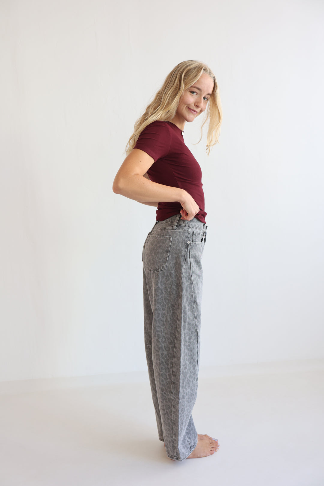 Graphite Wild Barrel Jeans