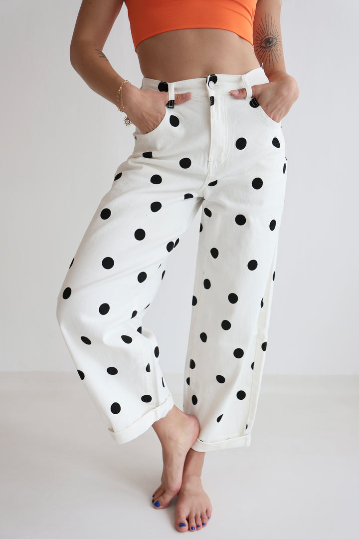 Polka Dots Ballon Jeans