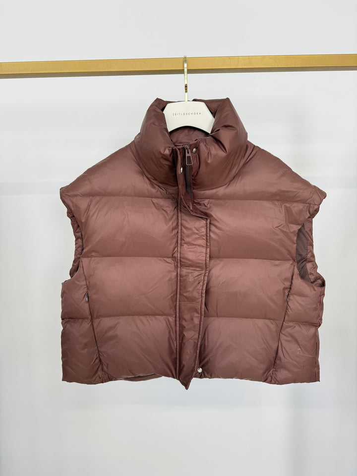 BROWN PUFFER GILET (B-WARE)