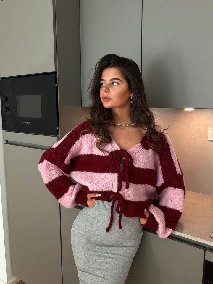 Gestreifter Cardigan Luana