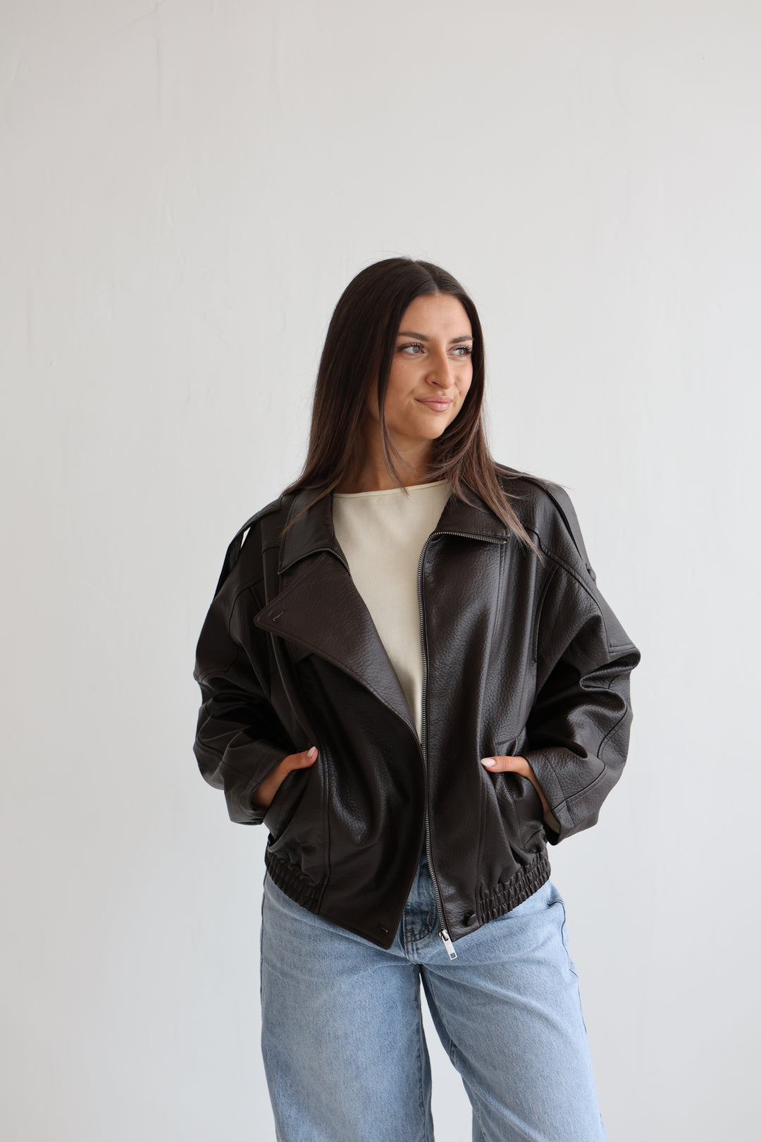 Oversize Bikerjacke Milano