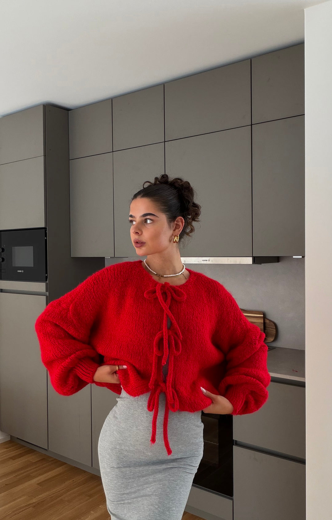 Langarm Cardigan mit Schleifen Lilly