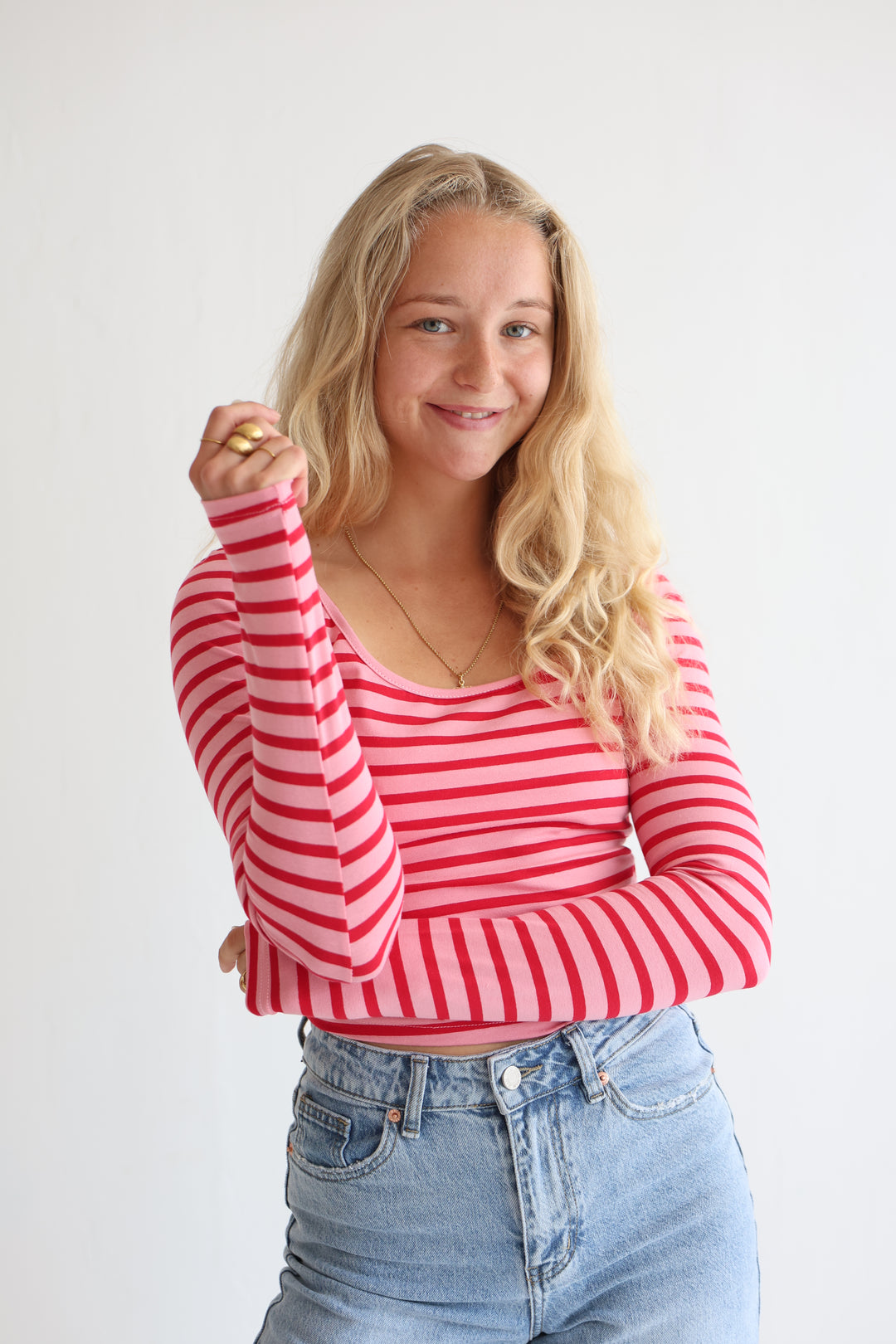 Cropped Striped Longlsleeve Jenna