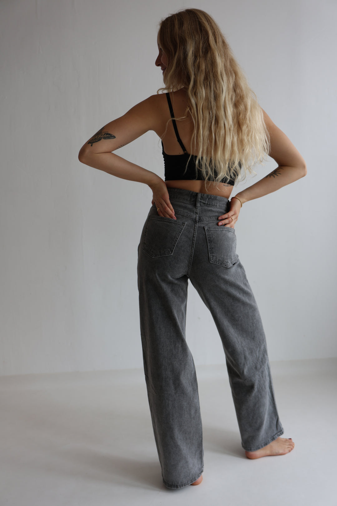 Asymmetrische Straight Fit Jeans Daria