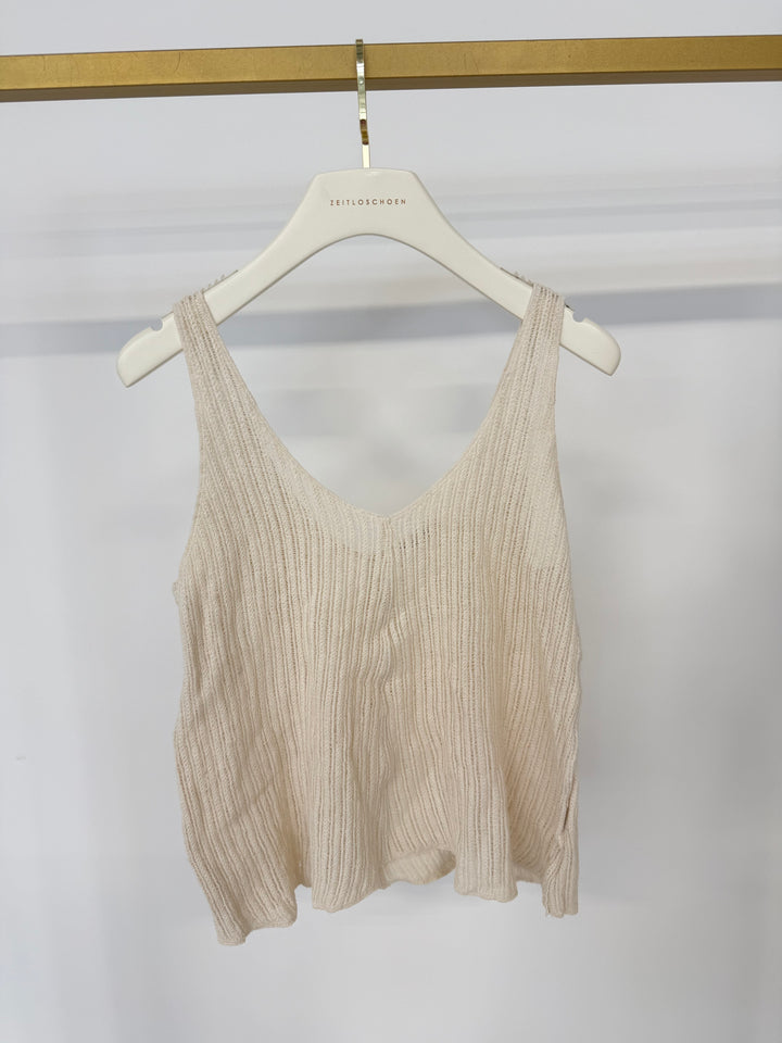 RIBBED SLEEVELESS V-NECK TOP (B-WARE)