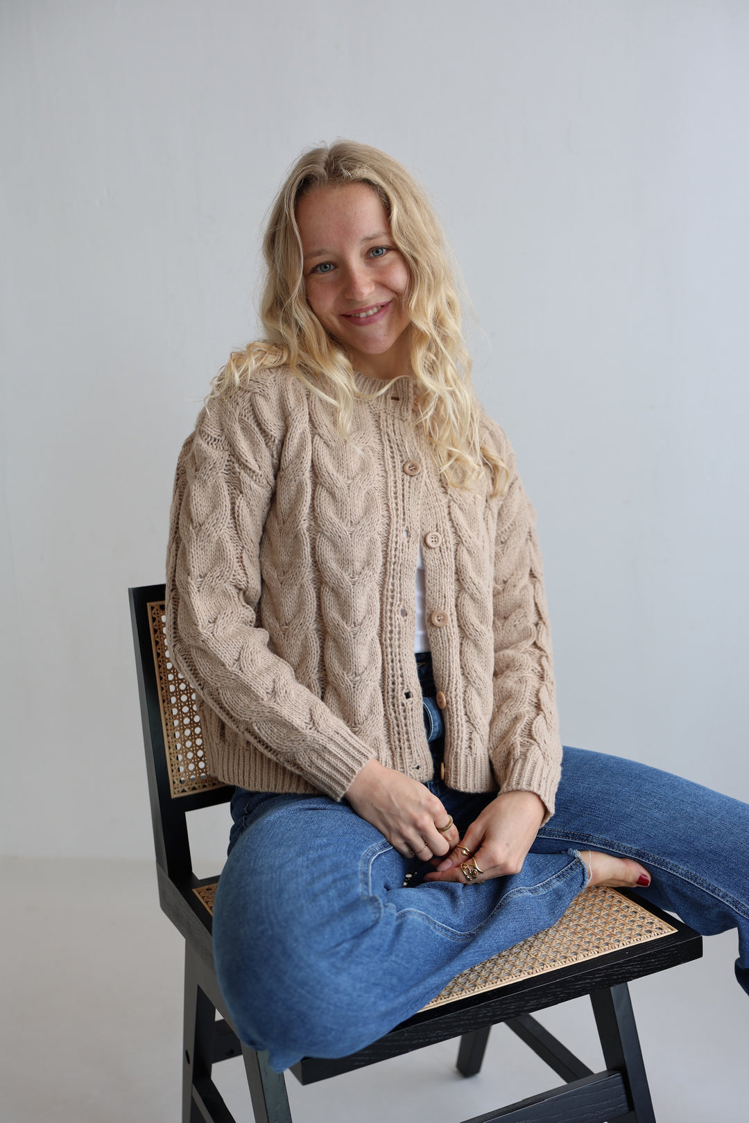 Luna Cable Knit Cardigan
