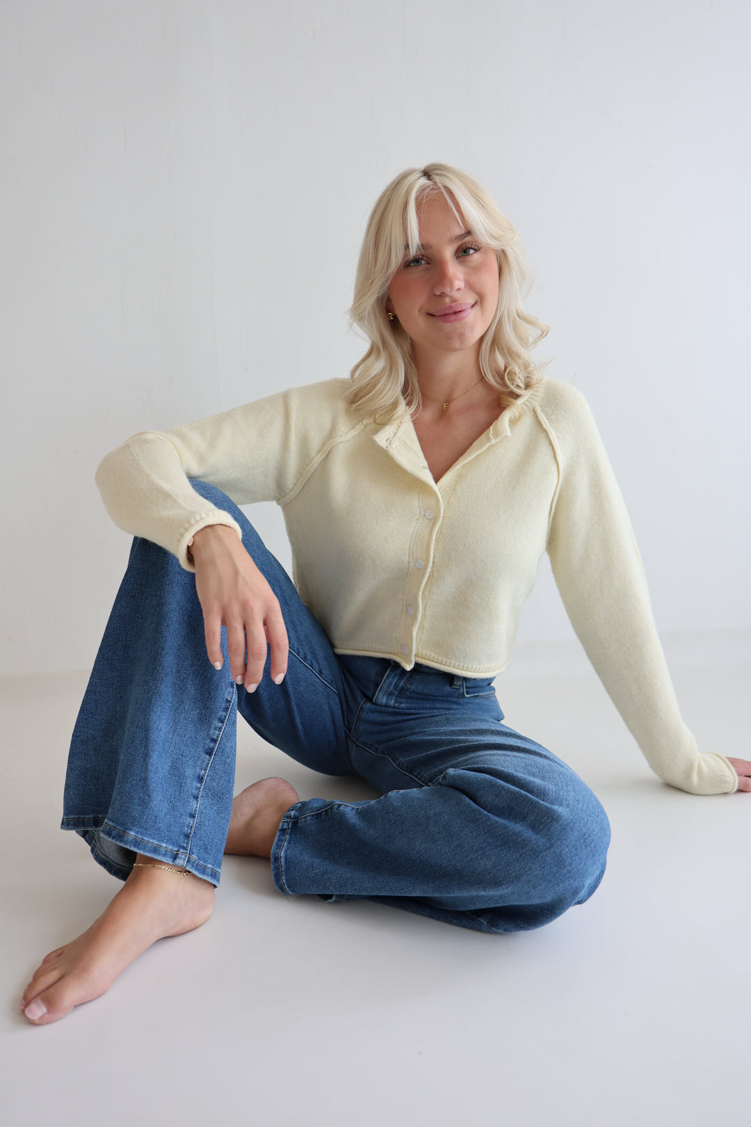 Cropped Super Fine Cardigan Luna