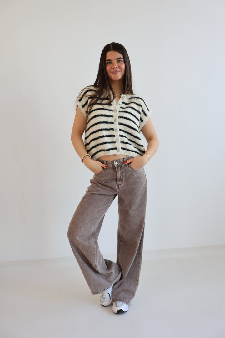 Wide Leg Jeans Cocoa Shades