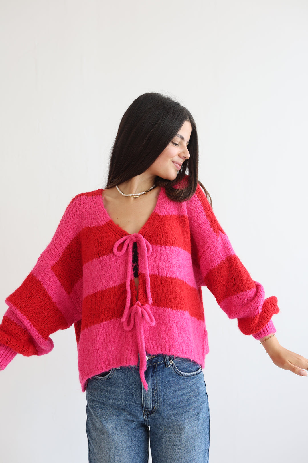 Gestreifter Cardigan Luana