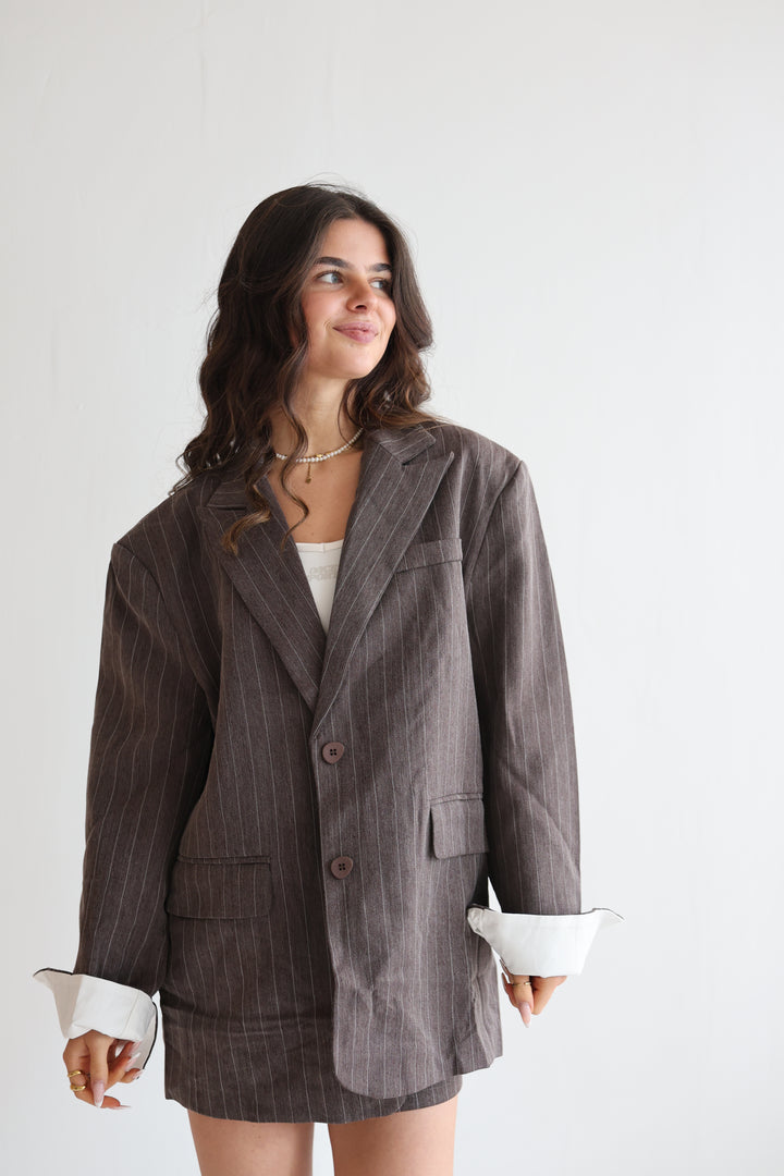 Manhattan Pinstripe Blazer