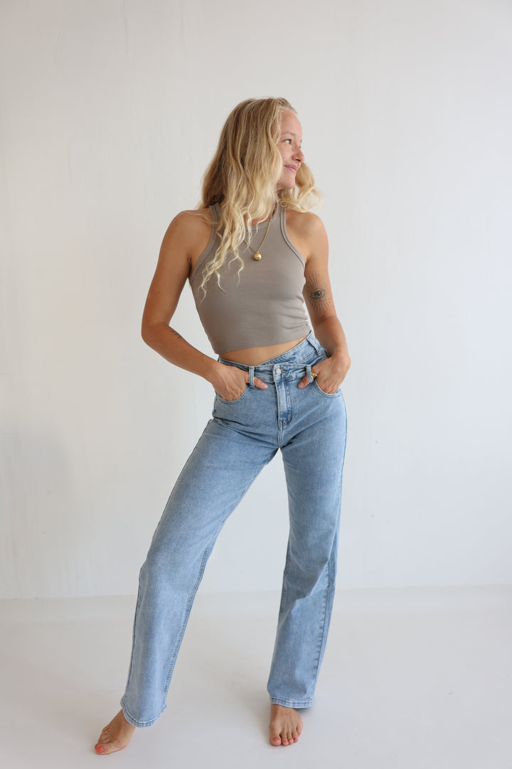 Asymmetrische Straight Fit Jeans Nova
