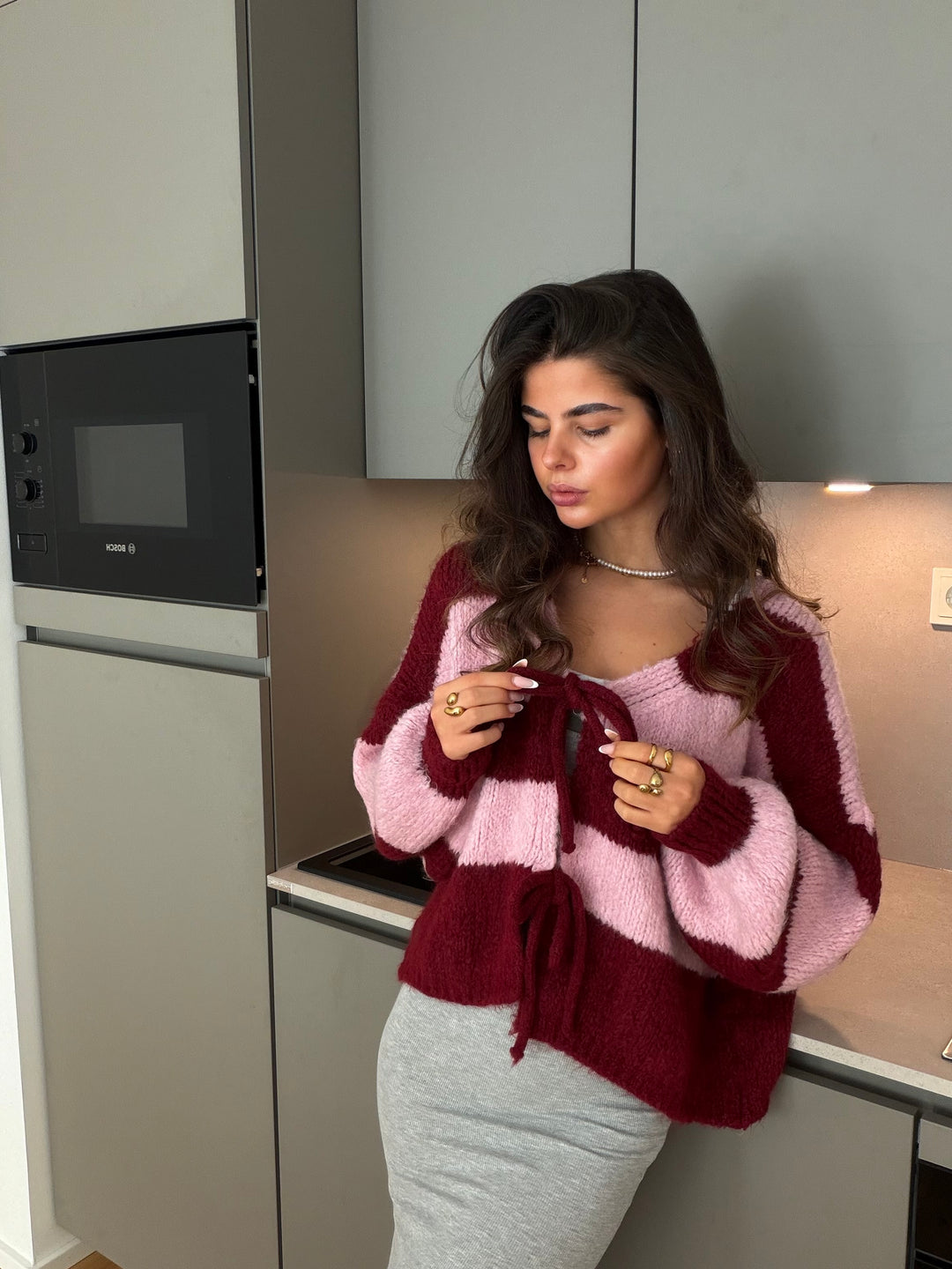 Gestreifter Cardigan Luana
