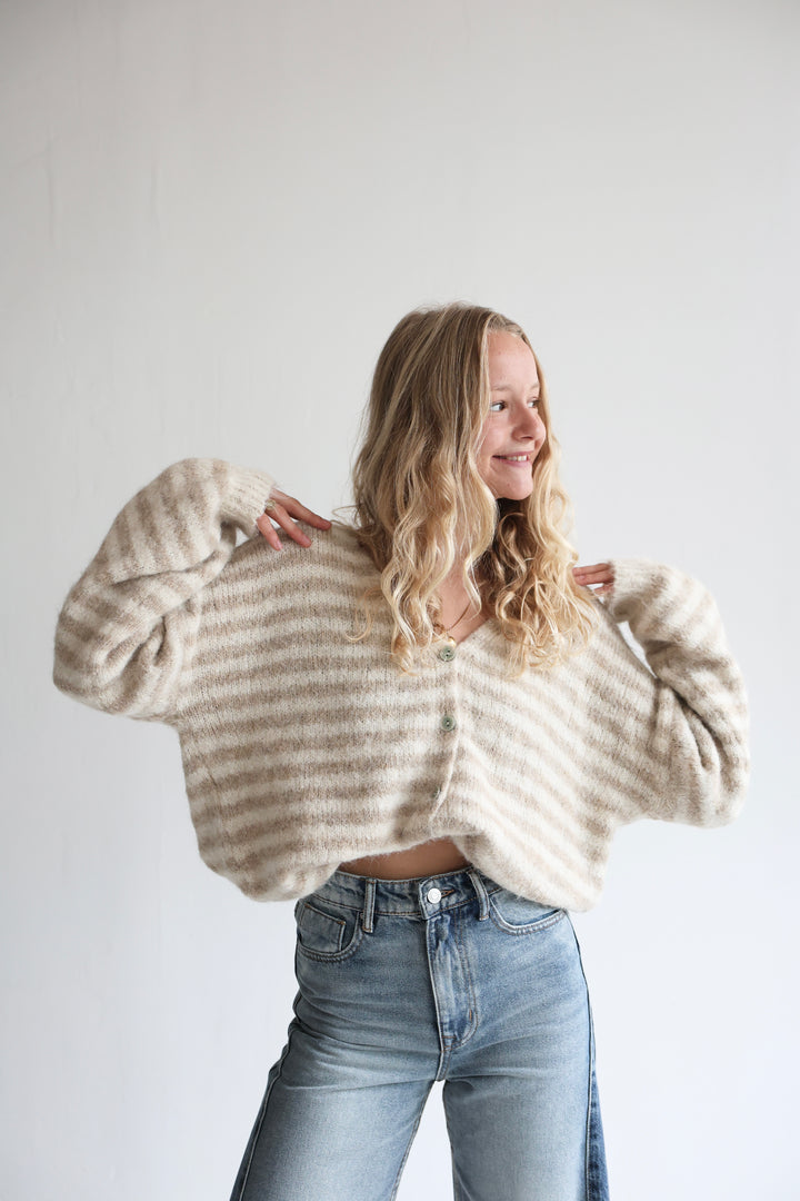 Gestreifter Cardigan Cosima