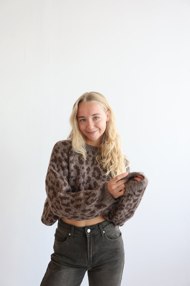 Pullover Soft Leopard Knit