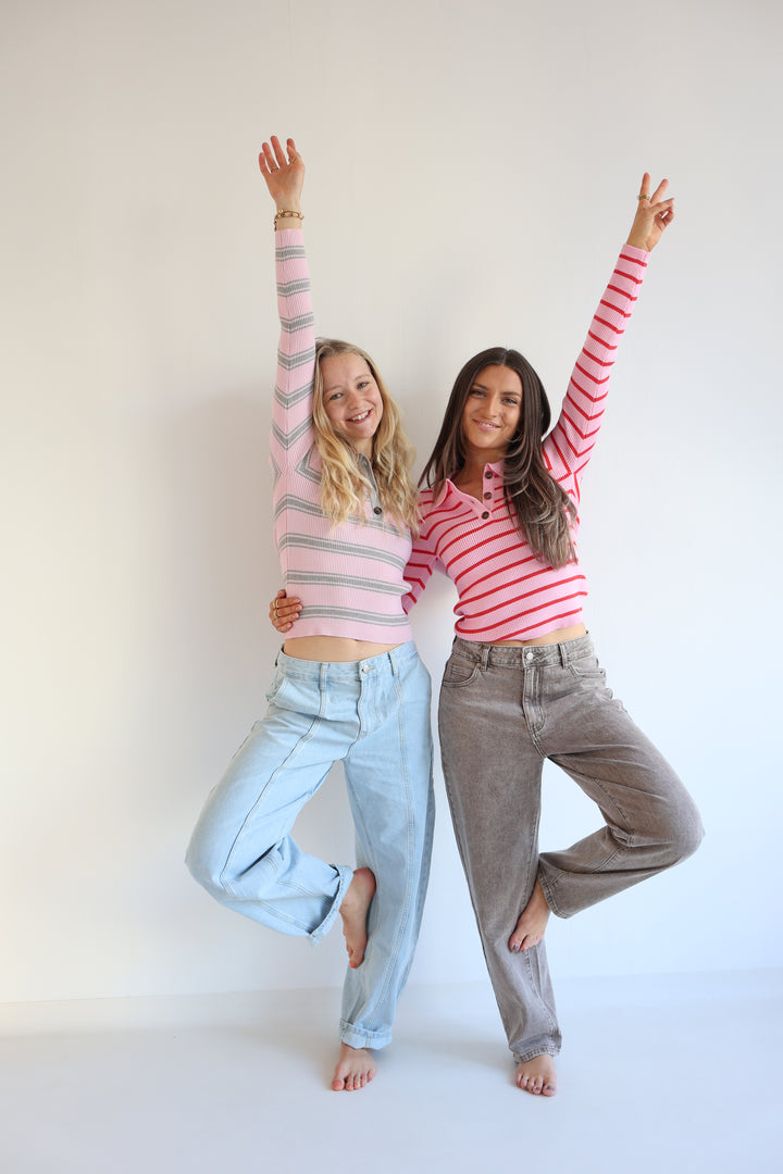 Ripped Polo Longsleeve Nele