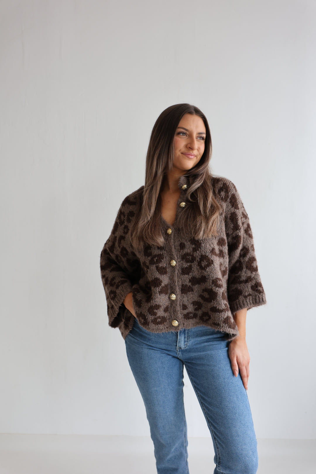 Leopard Glam Oversize Cardigan