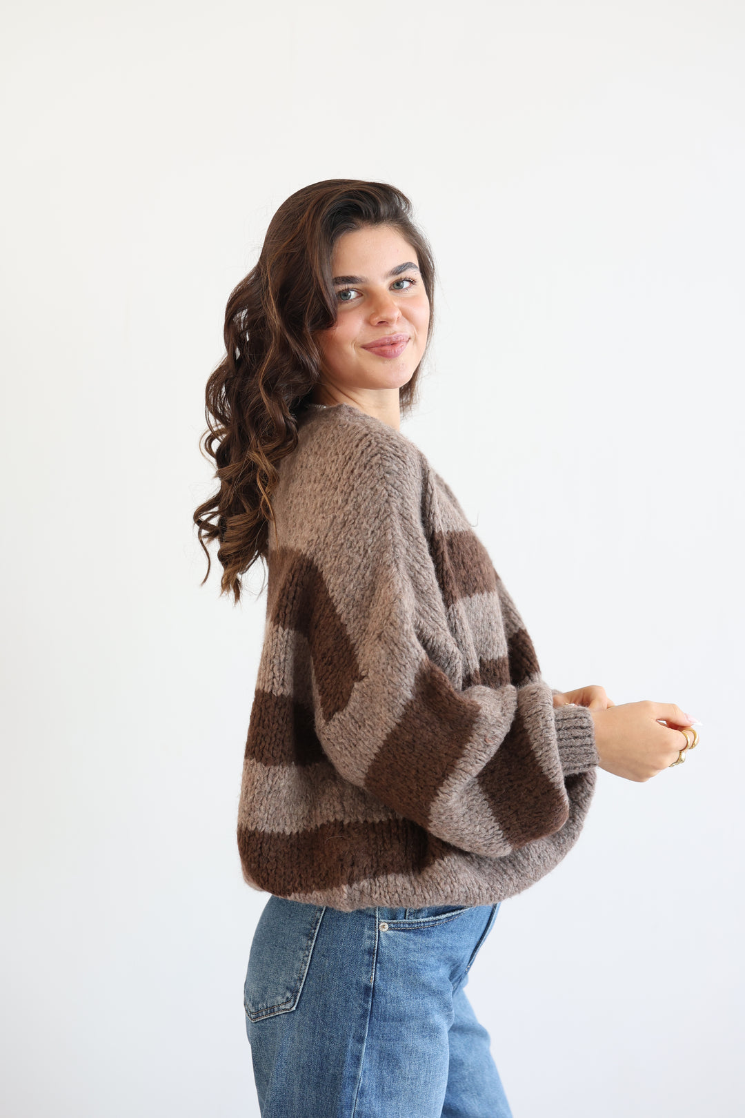 Fluffy Blockstripes Pullover Hannah