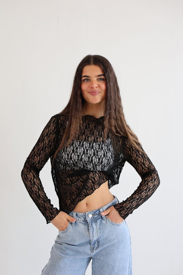 Lace Mesh Shirt