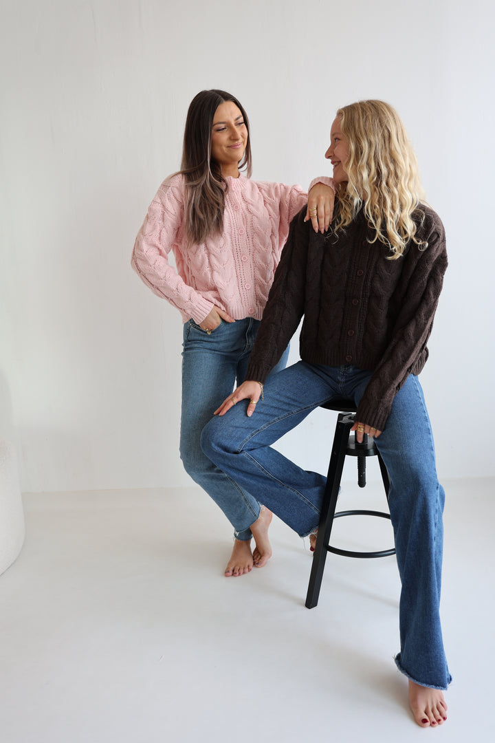 Luna Cable Knit Cardigan