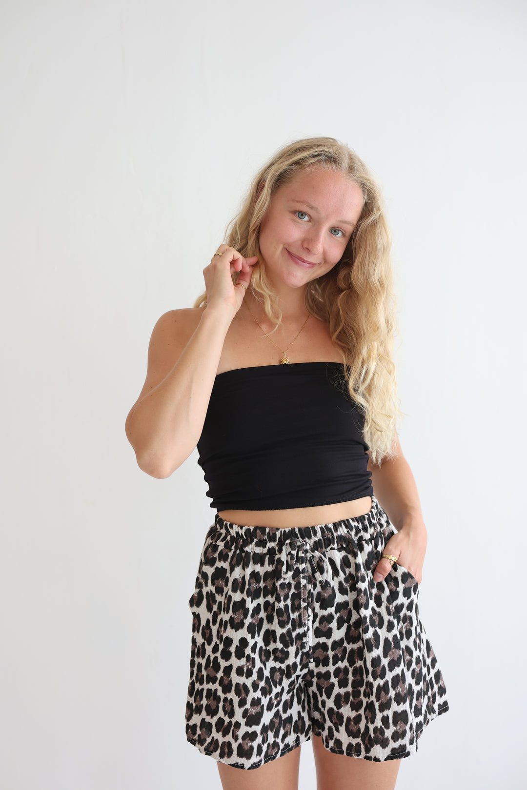 Musselinshorts Timeless Leopard
