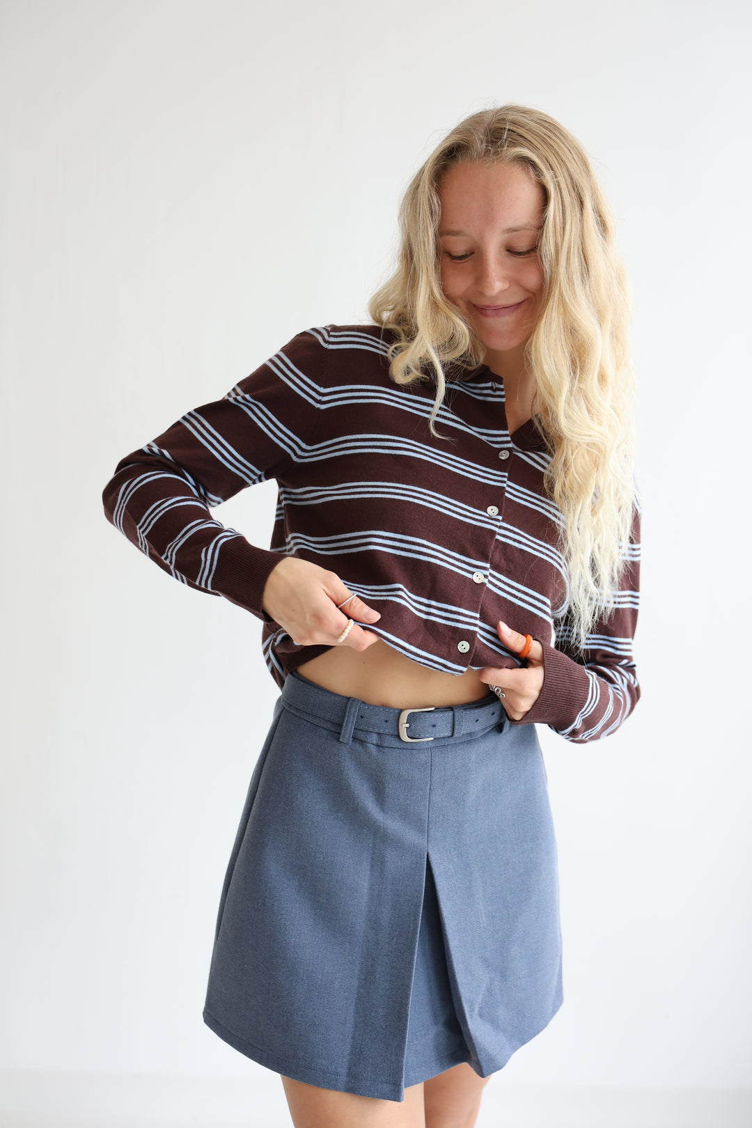 Kurzer Hosenrock mit Gürtel Britney