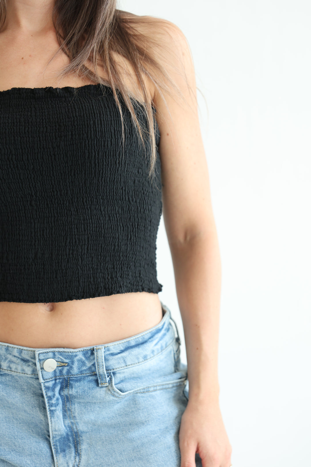 Croptop aus Musselin Malu