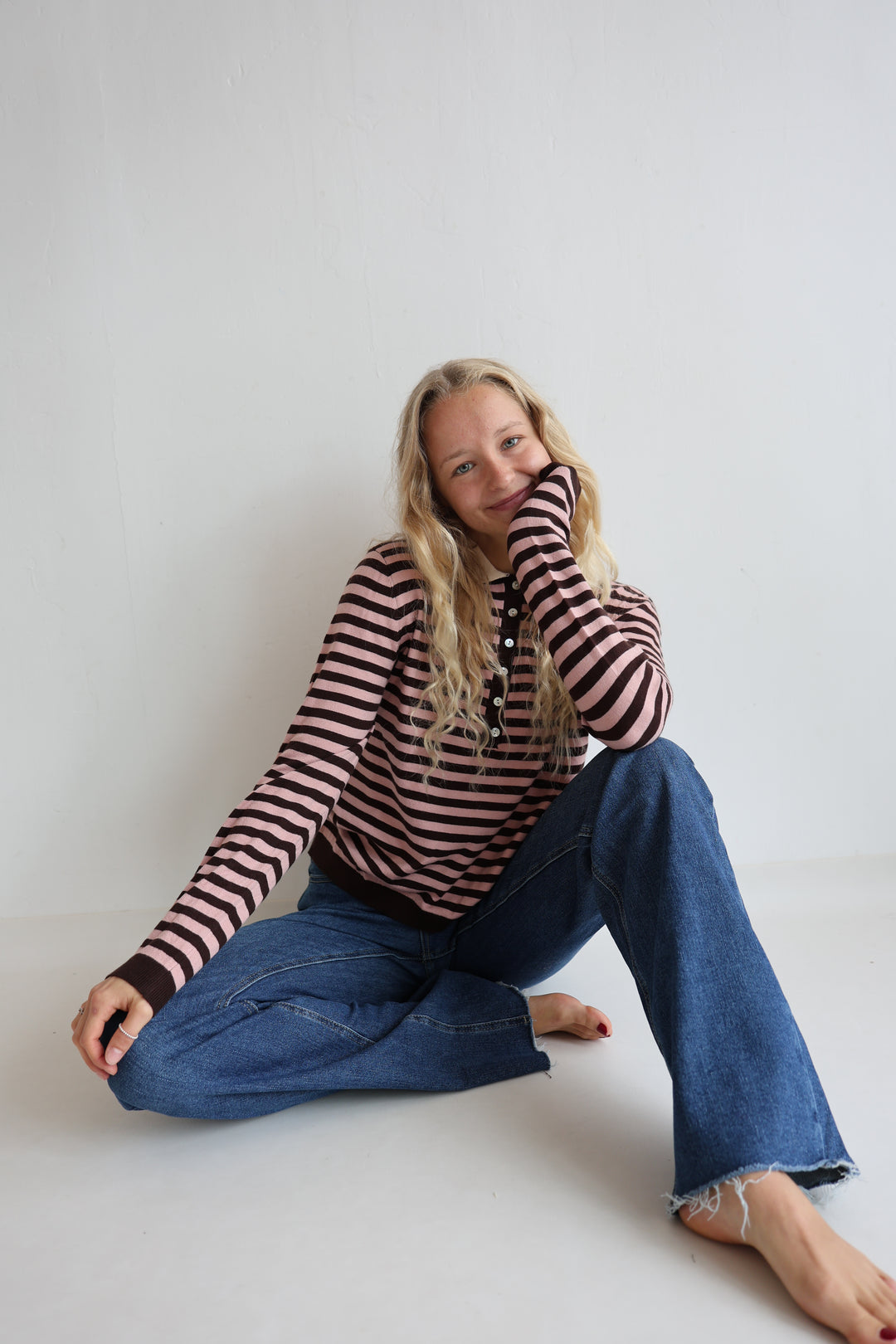 Rugby Striped Polo Longsleeve