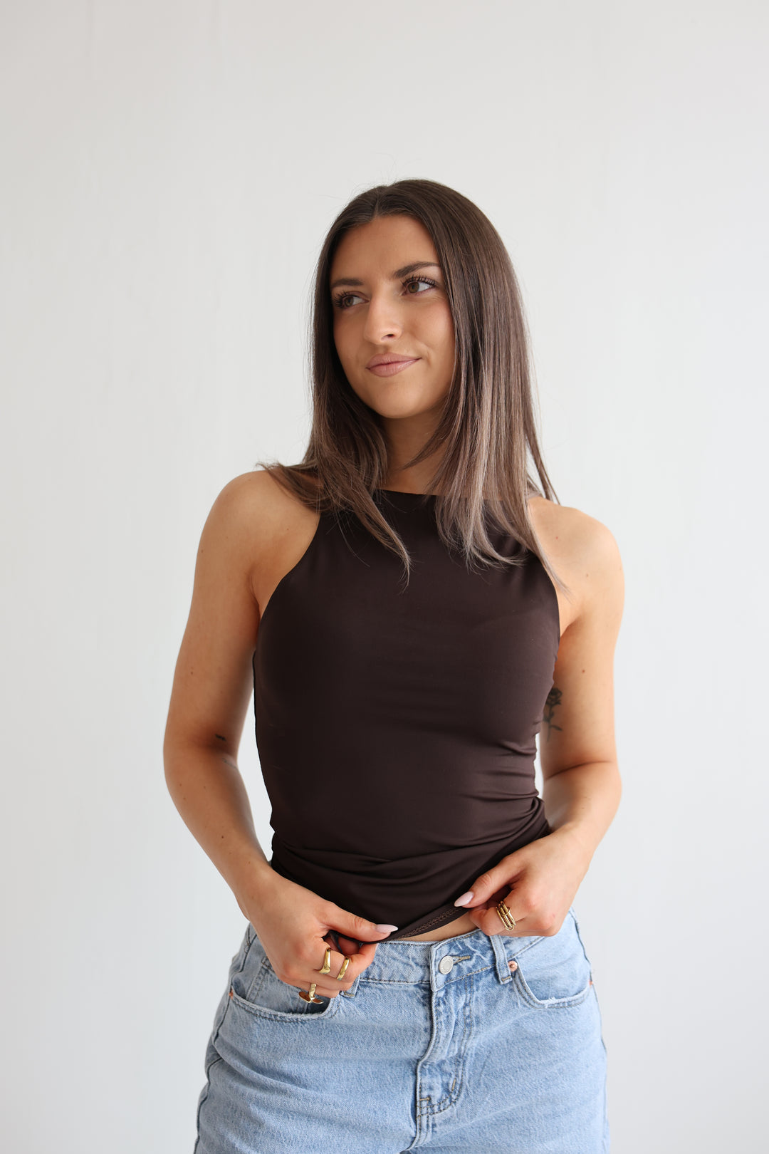 Top mit Spaghettiträgern Fenja