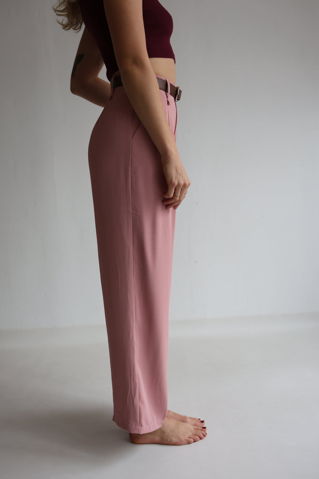 Bundfaltenhose mit Gürtel Anna