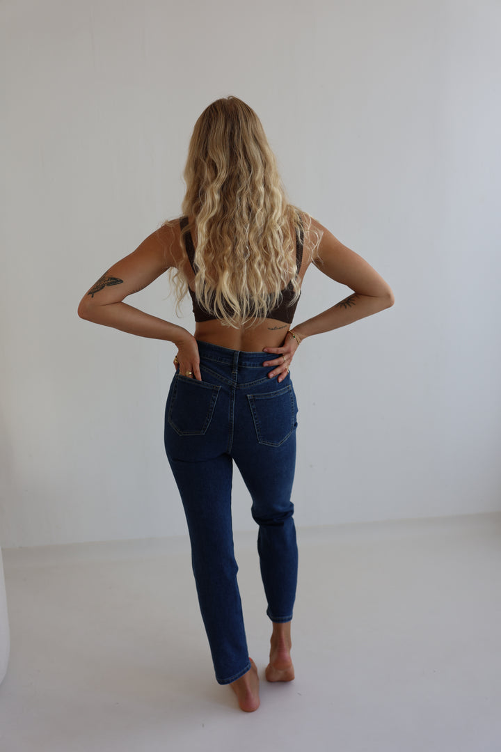 Mom Jeans Dark Blue Days