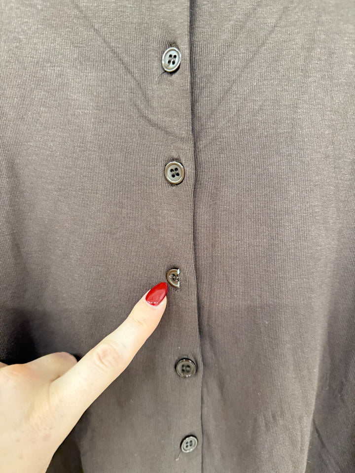 CLOUD BUTTON-UP SHIRT COFFEE GR.M/L (B-WARE)