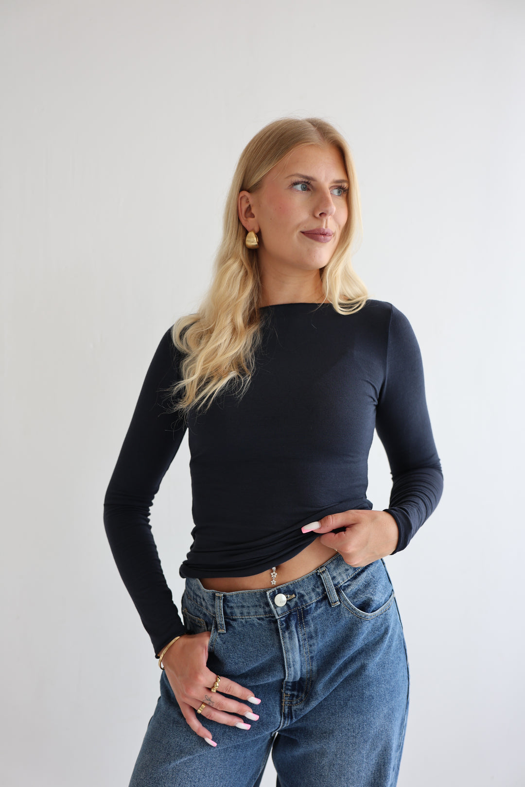 Cashmere Longsleeve Liliana (einfarbig)