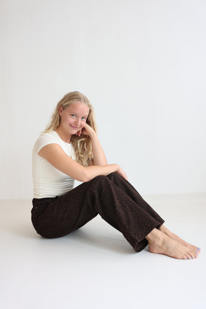 After Dark Animal Straight Fit Jeans
